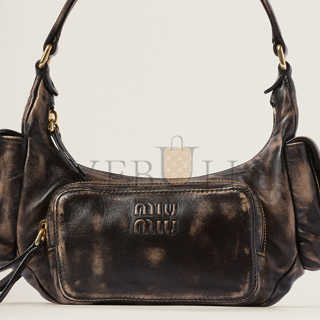 MIU MIU NAPPA LEATHER POCKET BAG 5BC146 (21*12*6cm) MIU MIU NAPPA LEATHER POCKET BAG 5BC146 (21*12*6cm)
